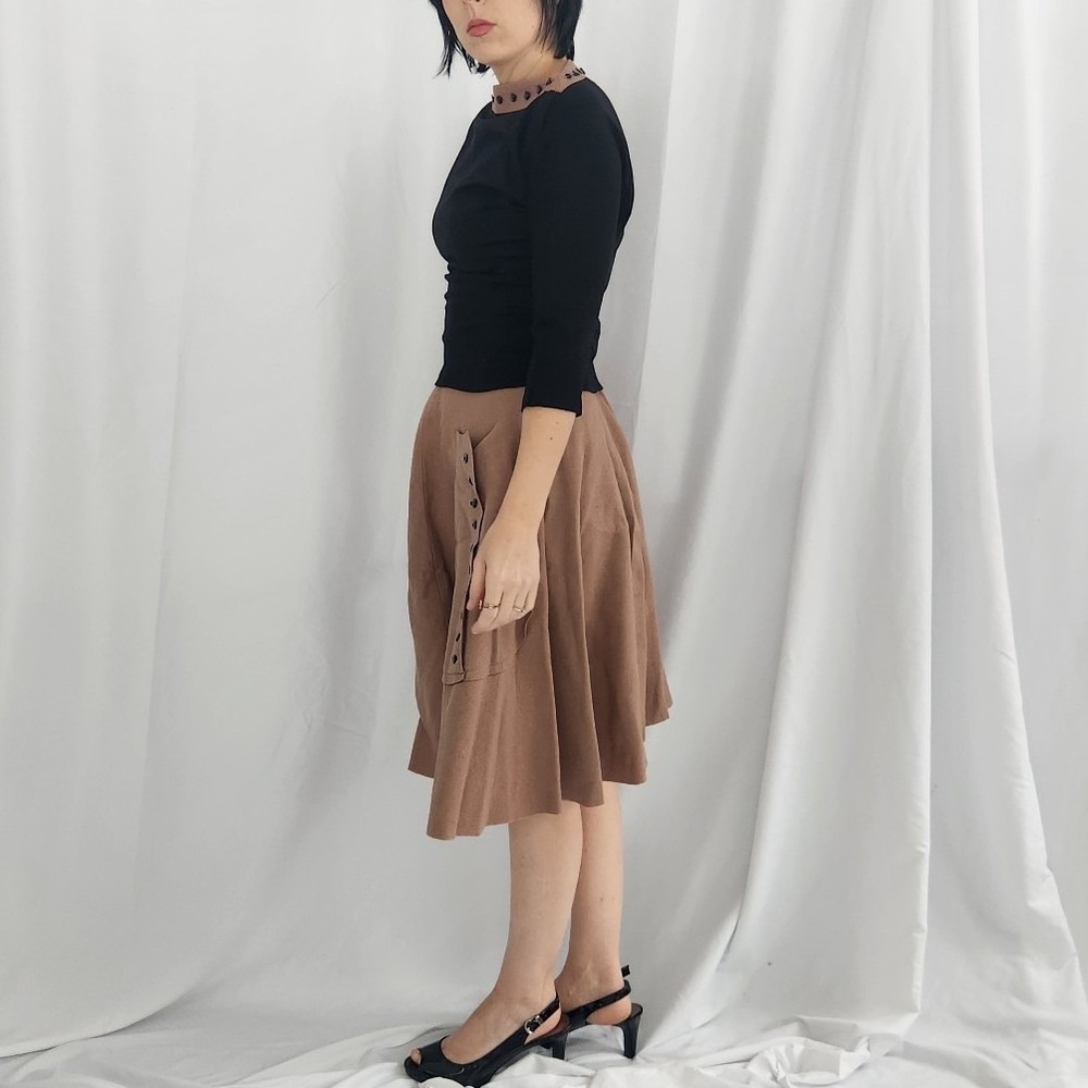 60s Hand Made Felt Skirt and Matching Top - Picture 3 of 6